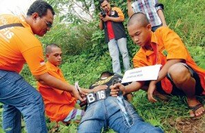 f-rekonstruksi Pembunuhan tukang jahit-irwansatelitnews